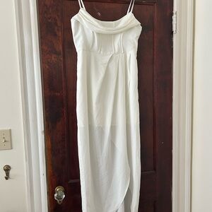 Elegant White Women's Dress
